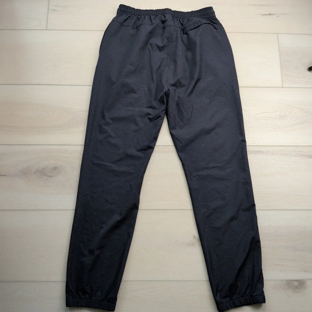 Travis Mathew‎ Jogger Pants Mens Small Black Elastic Waist Zip Pockets Golf